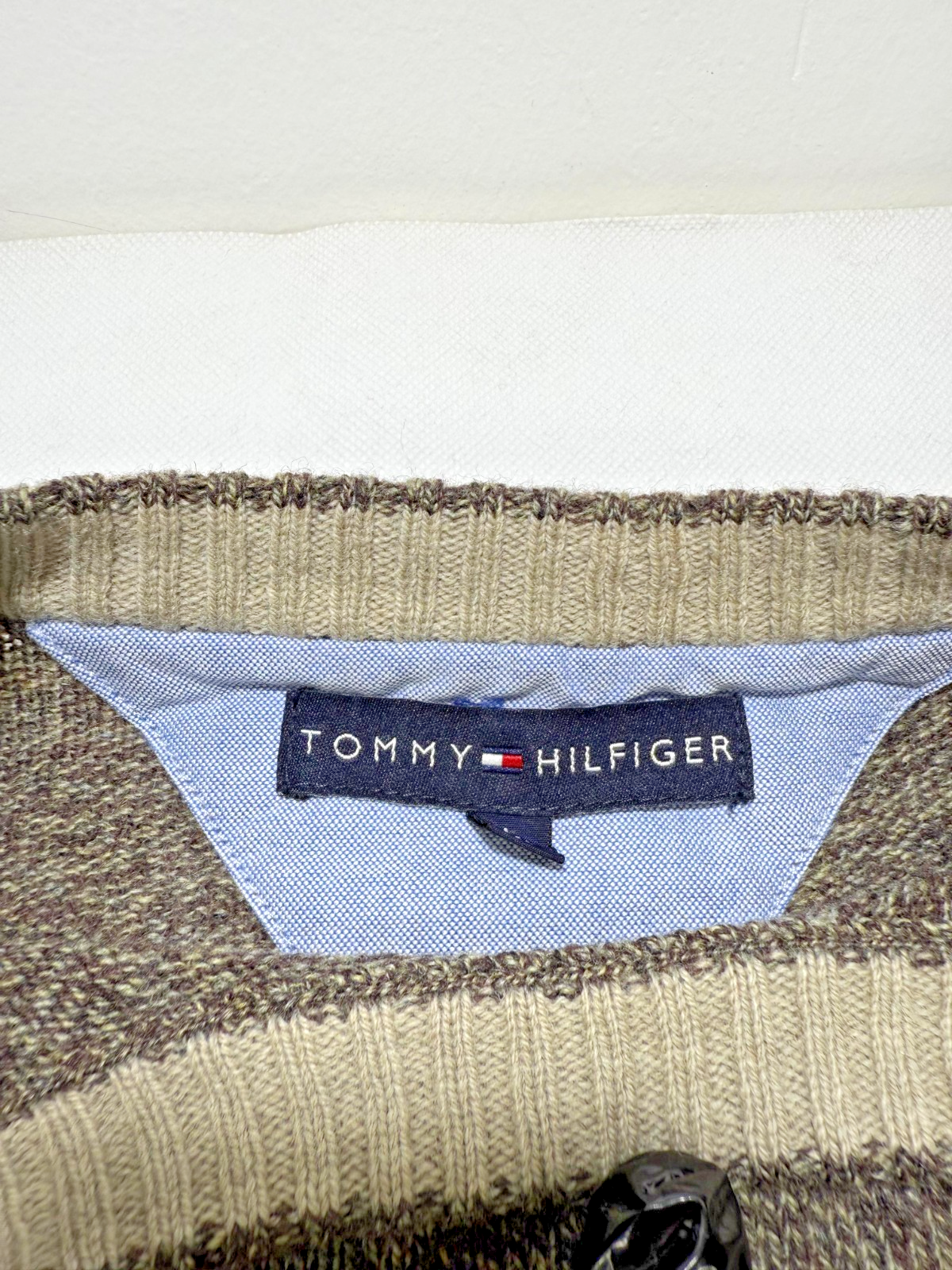 Tommy Hilfiger Men's Premium Lambswool Knit Sweater L