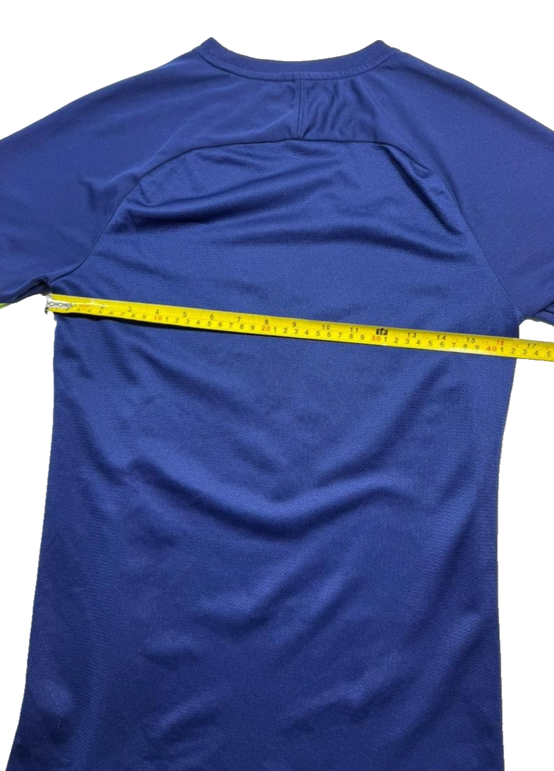 Nike Men's Navy Blue Dri-FIT Short Sleeve Soccer Jersey T-Shirt Size S