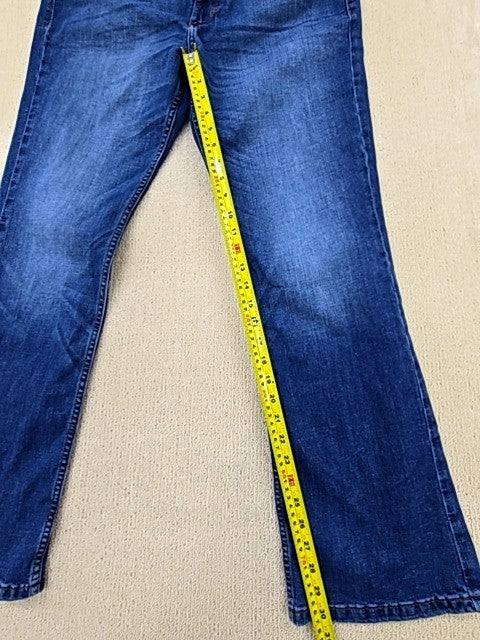 Wrangler Men's Blue Bootcut Jeans 34x32 Retro W15B9176