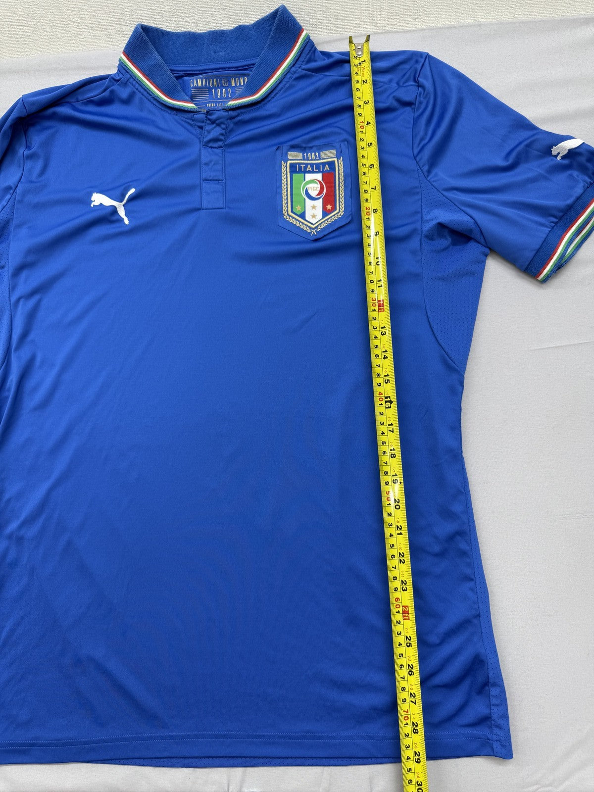 Puma Italy National Team Polo Shirt XL Blue Men Short Sleeve