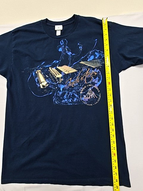 Alstyle Men's Navy Rock And Roll Hall Of Fame T-Shirt Size L Cotton