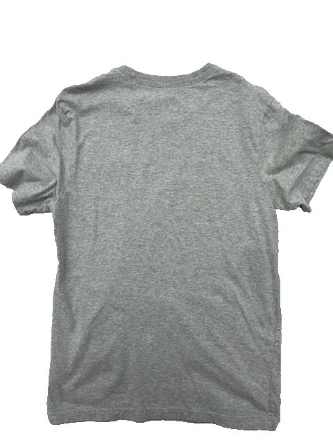 Nike Men's S Grey Cotton Short Sleeve Crew Neck Swoosh T-Shirt