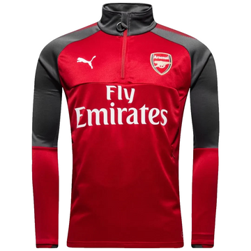 Puma Men's Arsenal Fc Red Gray Training Top Fly Emirates 1/4 Zip Size L