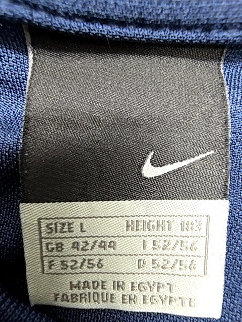 Nike Men's L Navy Blue Long Sleeve Training Jersey Polyester
