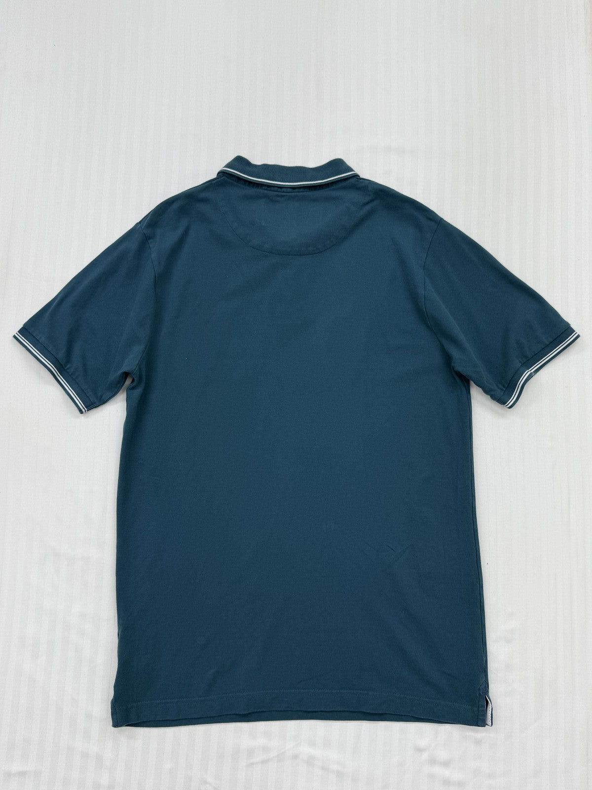 Malfini Men's M Dark Teal Cotton Polo Short Sleeve Embroidered Logo