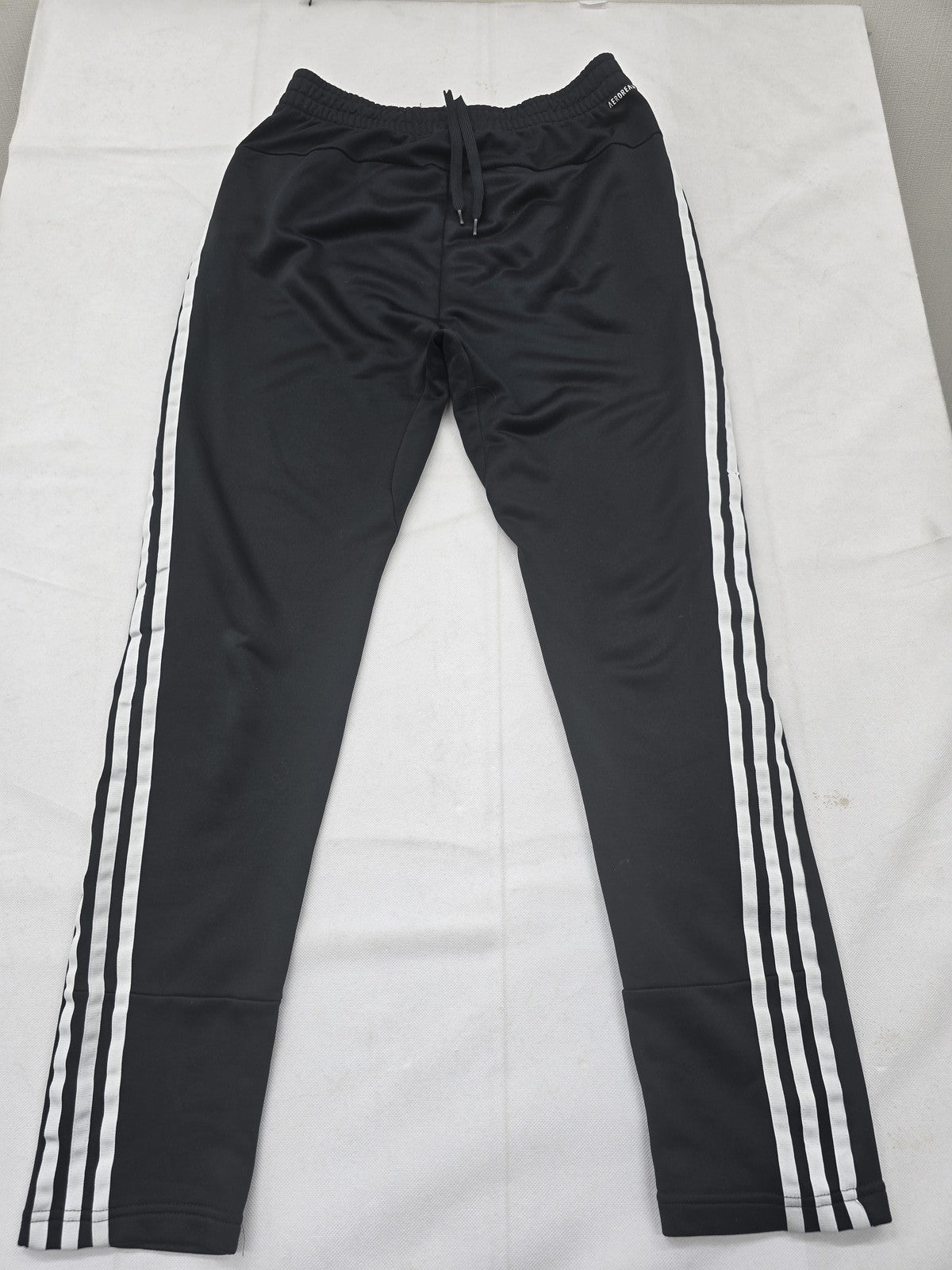 Adidas Men's Black 3-Stripes Track Pants XL Tapered Training