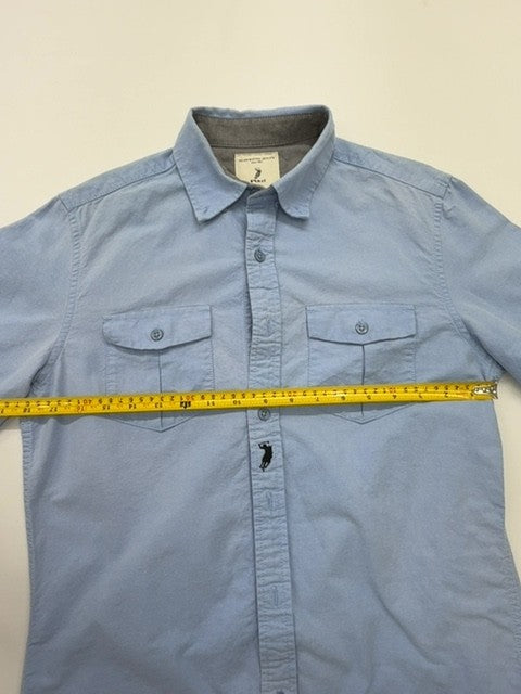 Polo Boys Light Blue Button-Down Shirt Size M Casual 100% Cotton
