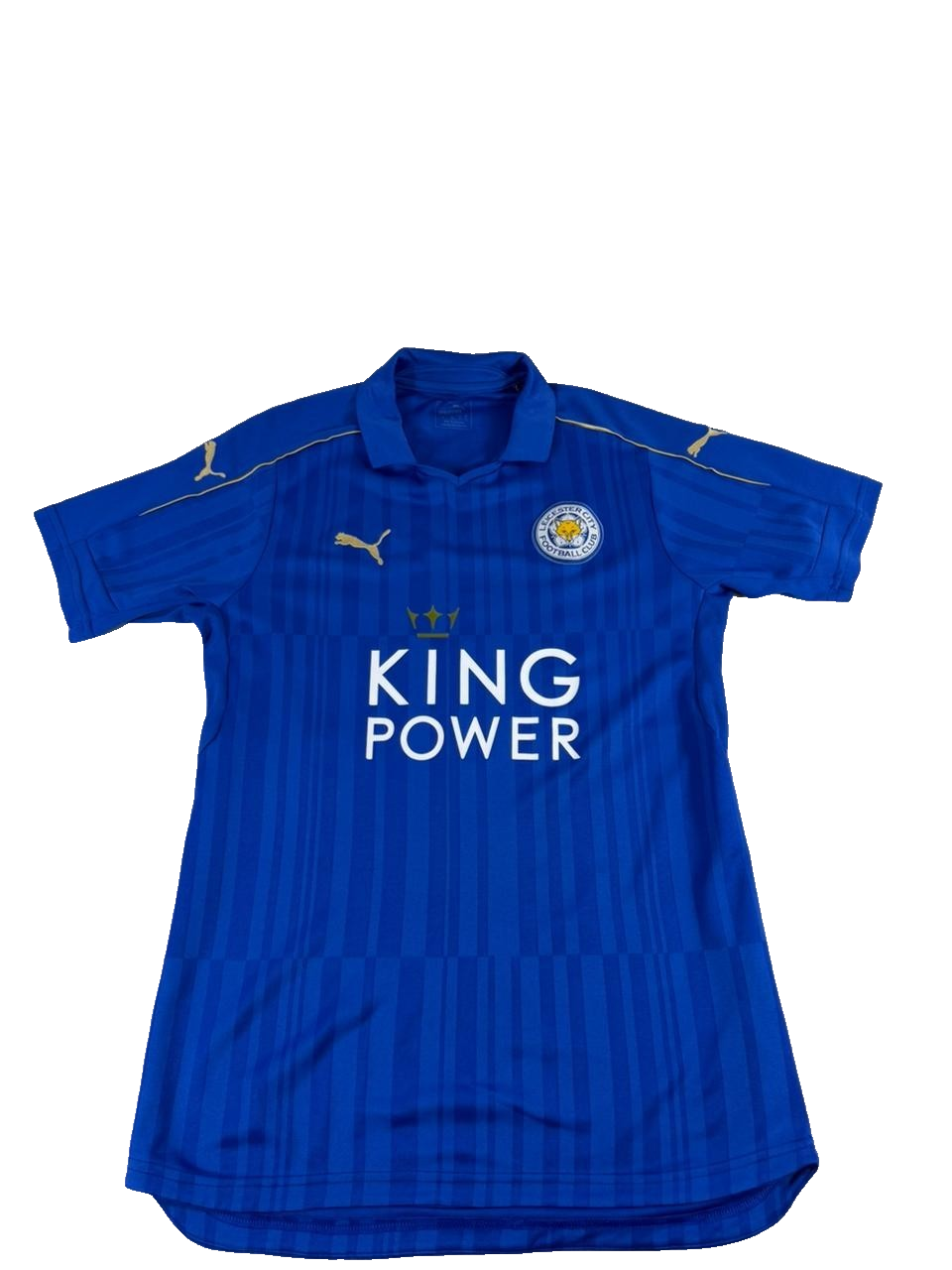 Leicester City Home Football Shirt Puma King Power Blue Men's Medium