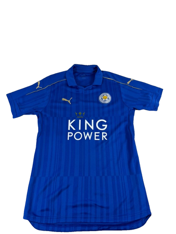 Leicester City Home Football Shirt Puma King Power Blue Men's Medium