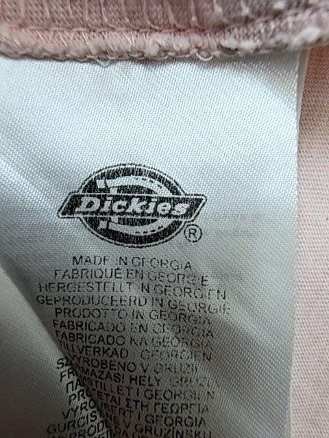 Dickies Pink Short Sleeve T-Shirt X-Small Crewneck Logo