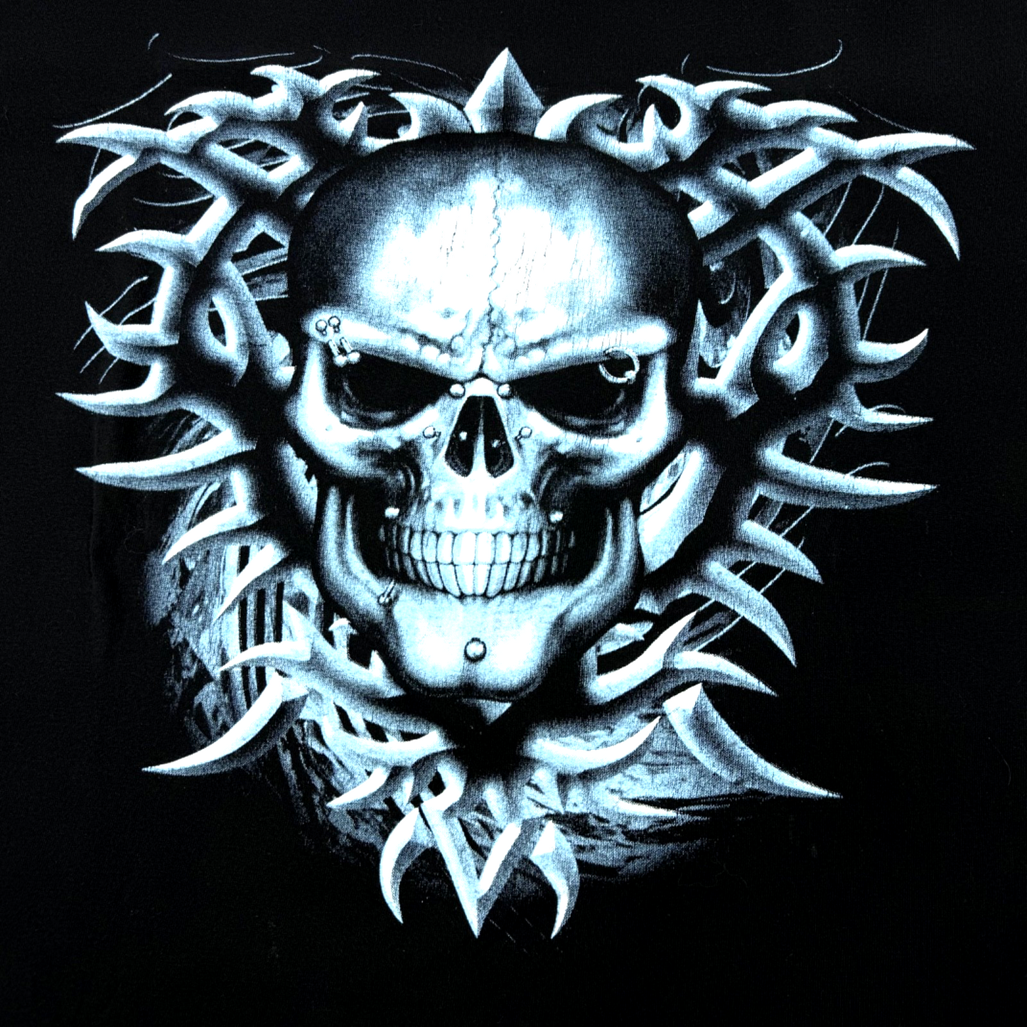 Metal Heaven Men's Large Black Skull Graphic T-Shirt