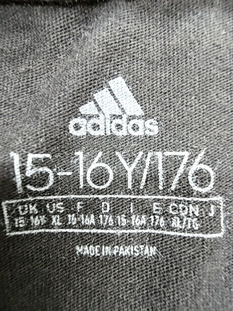 Adidas Black XL Short Sleeve Crewneck Cotton T-Shirt Unisex