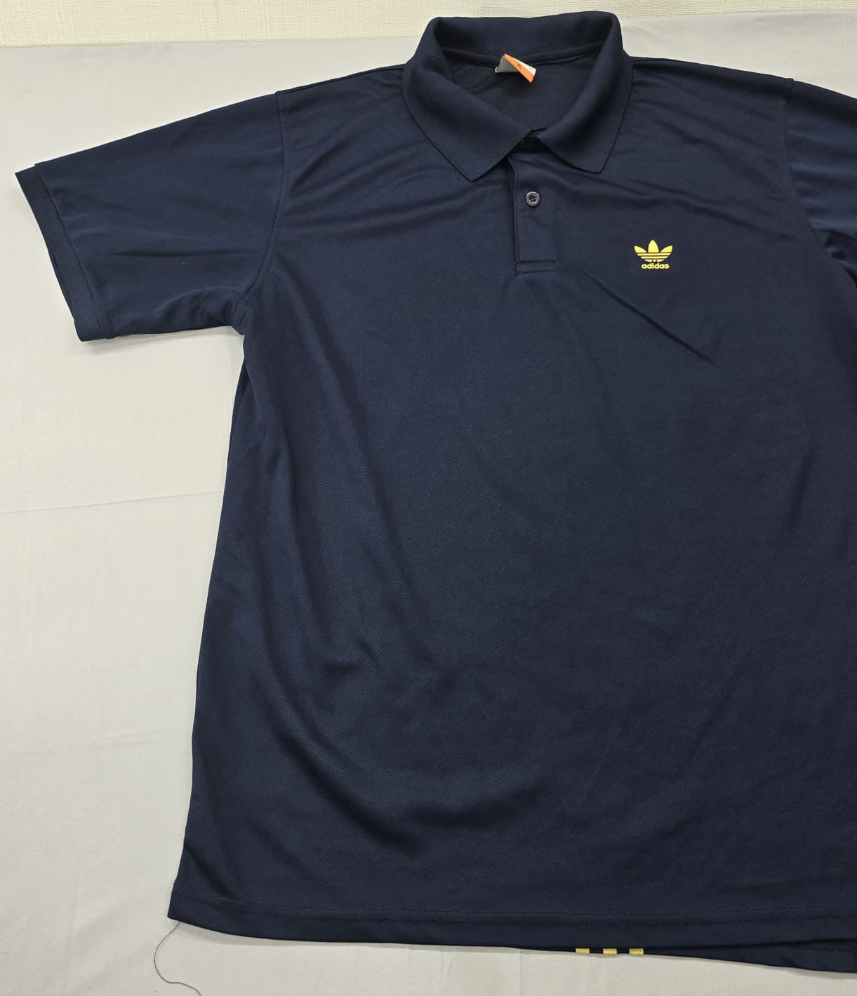 Adidas Men's Navy Polo Shirt XL Short Sleeve Button-Down