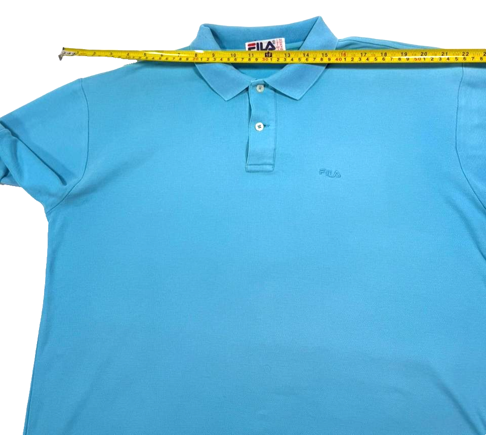 Fila Polo Shirt In A Light Blue For Men - Size M