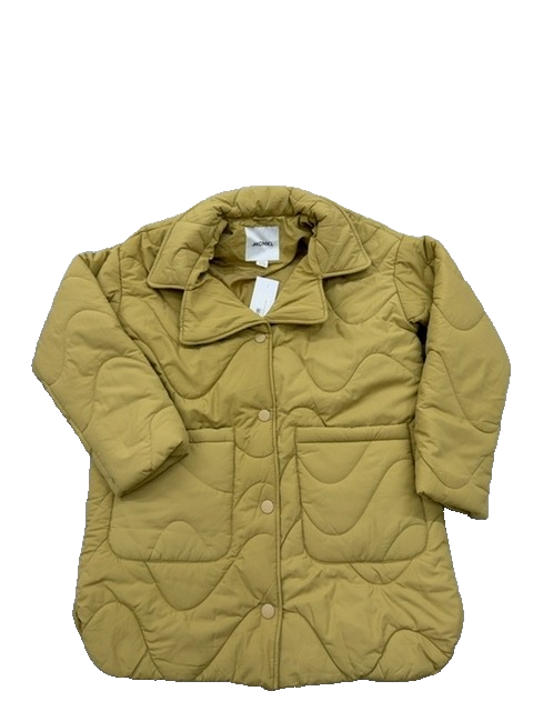 Monki Yellow Puffer Jacket Women XS Winter Regular Fit