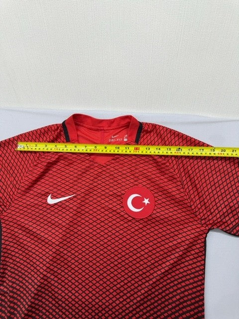 Nike Men's M Red Football Jersey Dri-FIT Short Sleeve Geometric