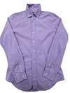 Unverified Brand Men's Purple Polo Shirt – Size S, Slim Fit, Long Sleeve