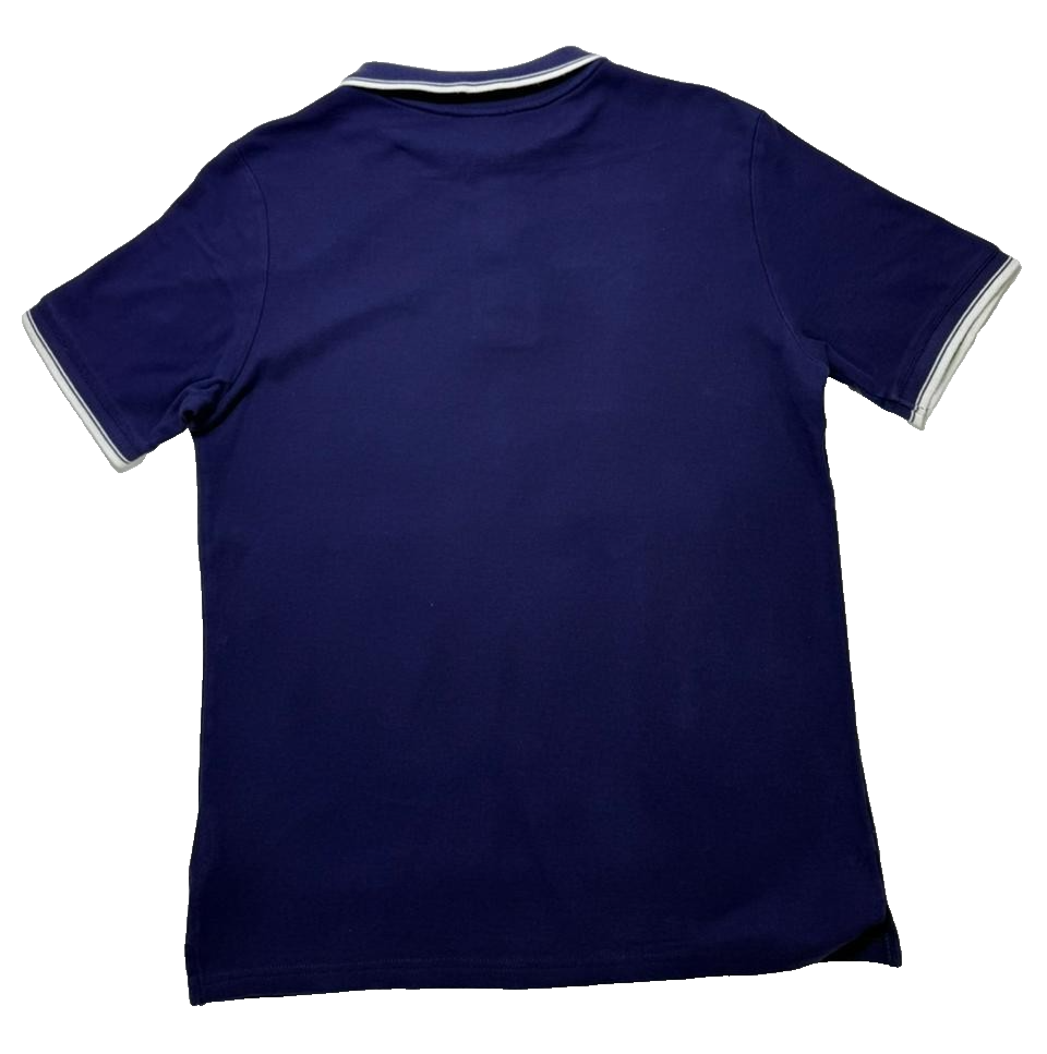 Umbro Men's Blue Short Sleeve Polo Shirt - Size L