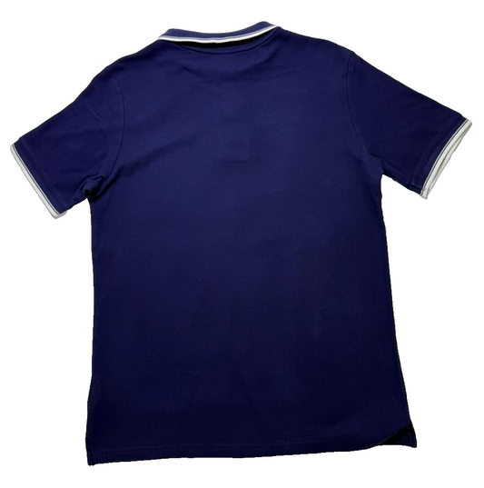 Umbro Men's Blue Short Sleeve Polo Shirt - Size L