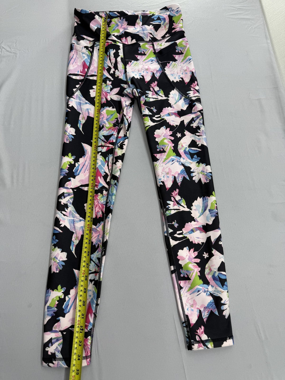 Bebe Sport Multicolor Floral Leggings Women S Poly/Spandex