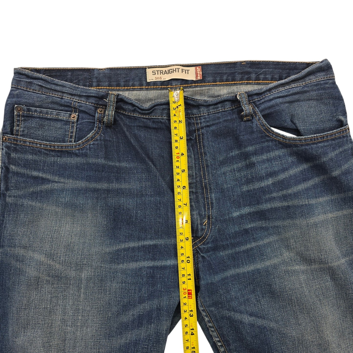 Levi's Men's Dark Blue 505 Straight Jeans 36x30
