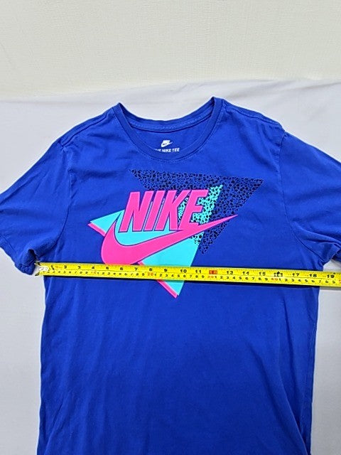 Nike Men's Blue Crew Neck Short Sleeve T-Shirt M Athletic Cotton