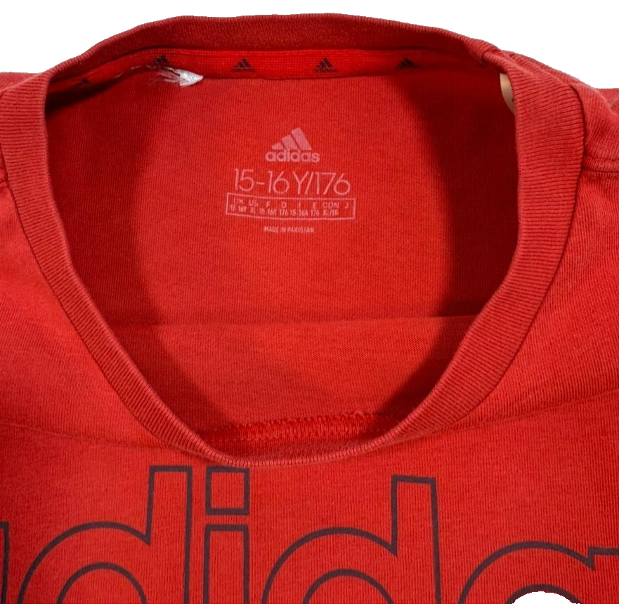 Adidas Teens T-Shirt Red 15-17 Years Hd5971