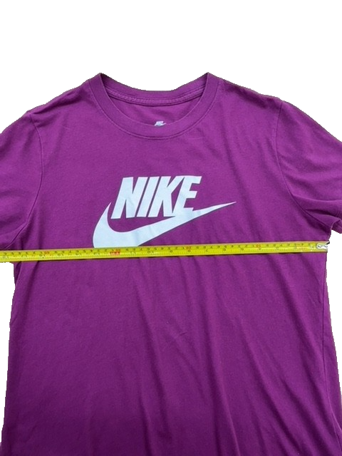 Nike Purple M Short Sleeve Crewneck 100% Cotton T-Shirt Unisex