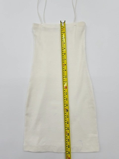 Zara Women's Cream Ribbed Knit Camisole Tank Top Size S