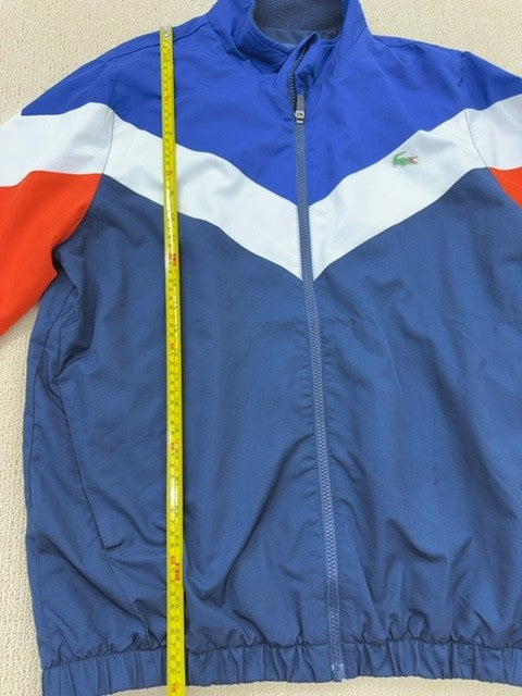 Lacoste Sport Color Block Windbreaker Jacket XL Blue/Red/White