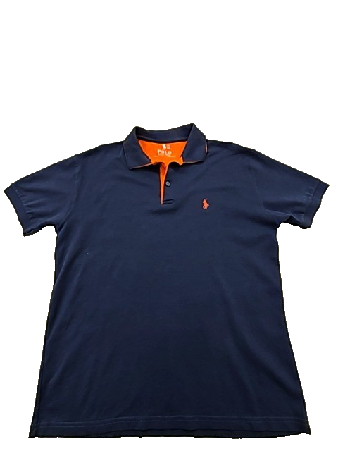 Polo Ralph Lauren Men's XL Navy Short Sleeve Cotton Button Polo Shirt