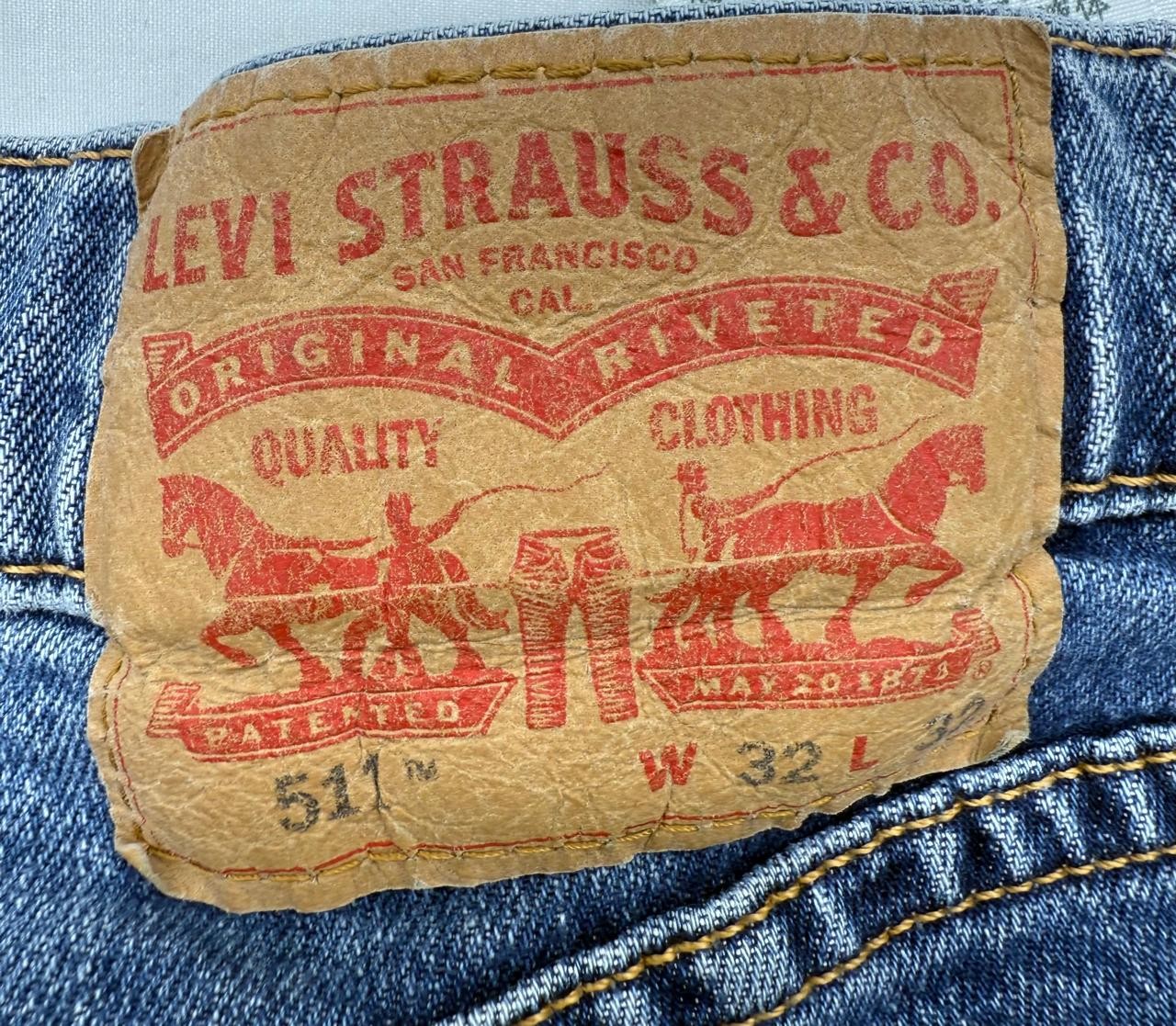 Levi's Men's Blue Skinny 510 Jeans W32 L32
