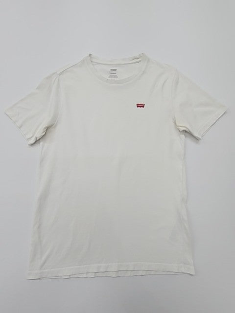 Levi's Men White Logo Crew Neck T-Shirt Size S/P/CH Regular