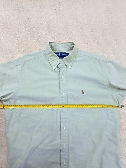 Vintage Polo RL Yarmouth Oxford Light Blue Dress Shirt 15.5x32/33