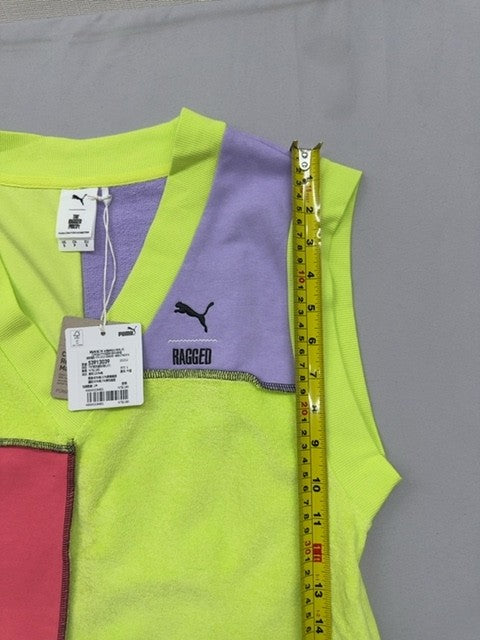 PUMA x Ragged Priest Women's Multicolor Color Block V-Neck Vest S