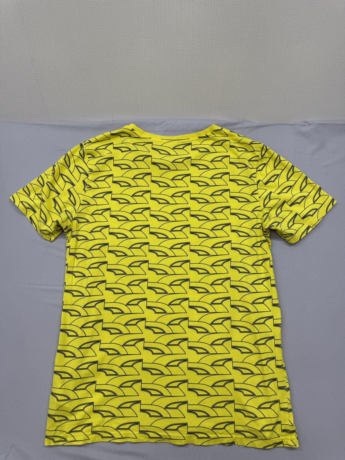 Puma Yellow Zigzag Men's Short Sleeve T-Shirt Crewneck S