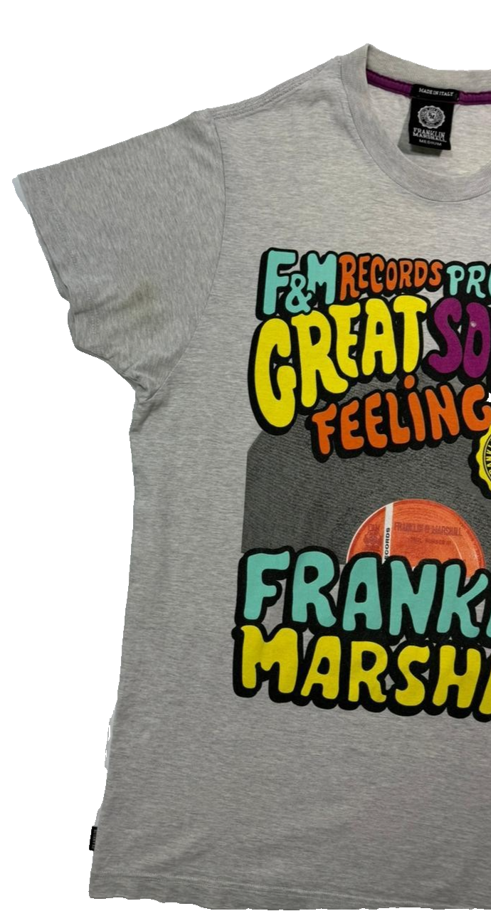 Vtg Franklin & Marshall Graphic T-Shirt "Great Sound Feeling" F&M Records - M