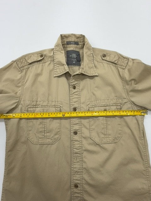 H&M Men's Khaki Chest Pocket Button-Down Shirt M