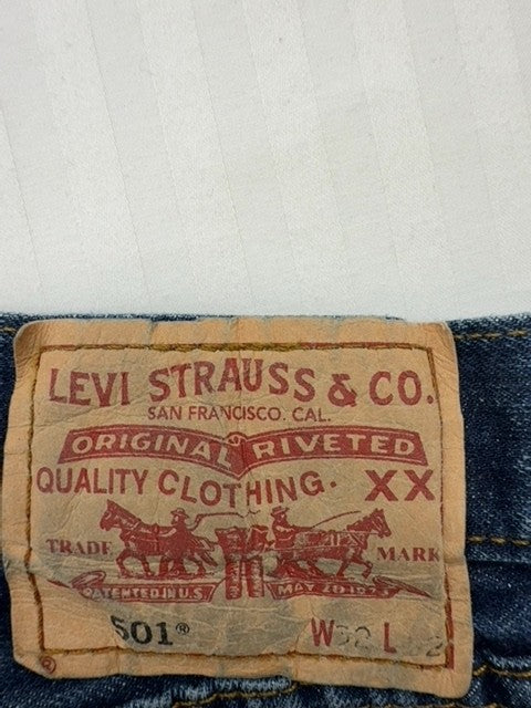 Levi's Men's 501 Original Medium Blue Jeans 32x32