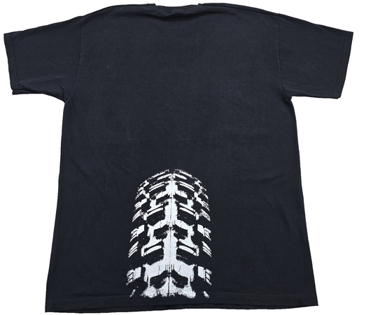 Vintage Fruit of the Loom Men's Black T-Shirt – Size XL, Short Sleeve, Cotton