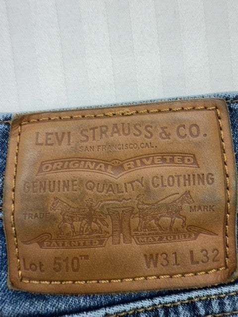Levi's Men's Blue Slim 510 Jeans W31 L32