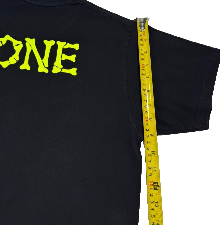 Soffe Unisex Youth Bone Circus Skeletons Neon Graphic T-Shirt Black L