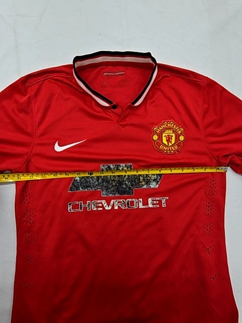 Vintage Nike Manchester United Red Soccer Jersey S Chevrolet Polo