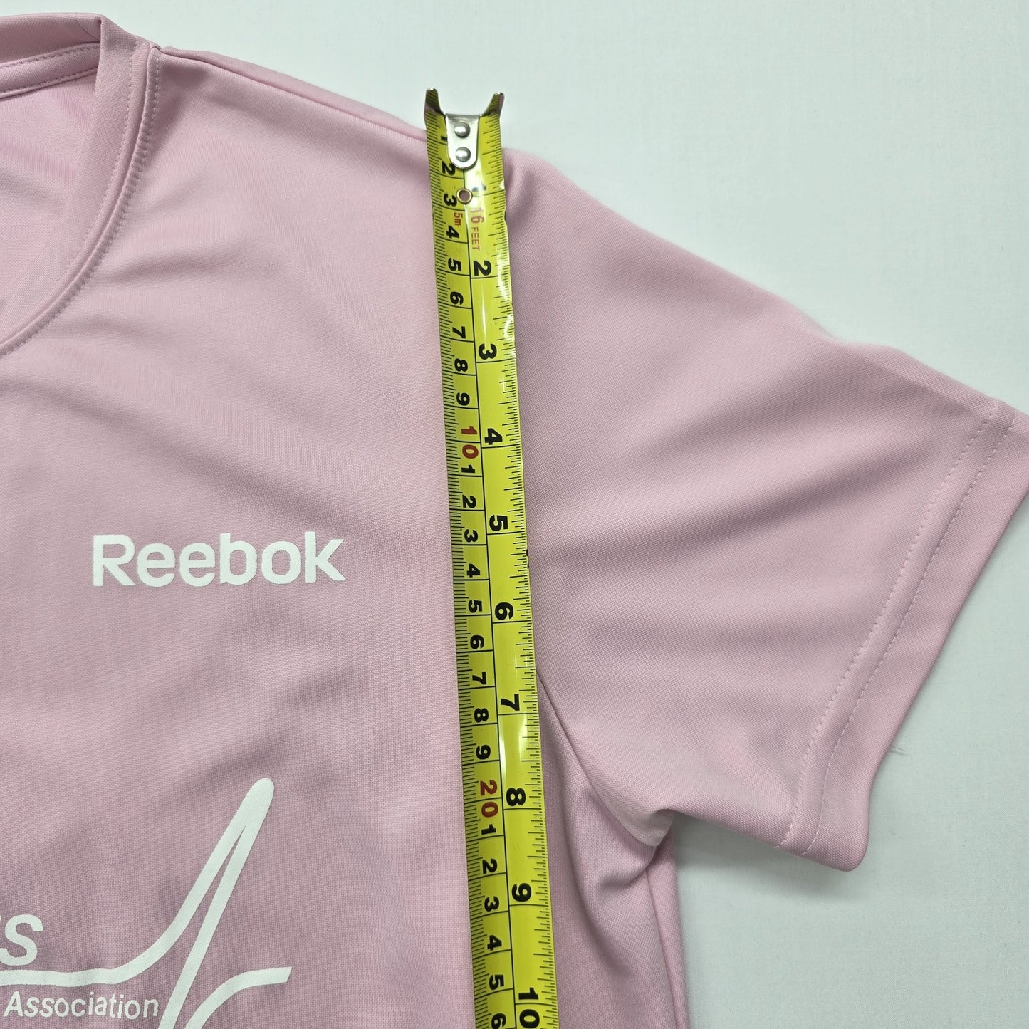 Reebok Unisex Pink Breast Cancer Awareness T-Shirt Size M PlayDry Logo