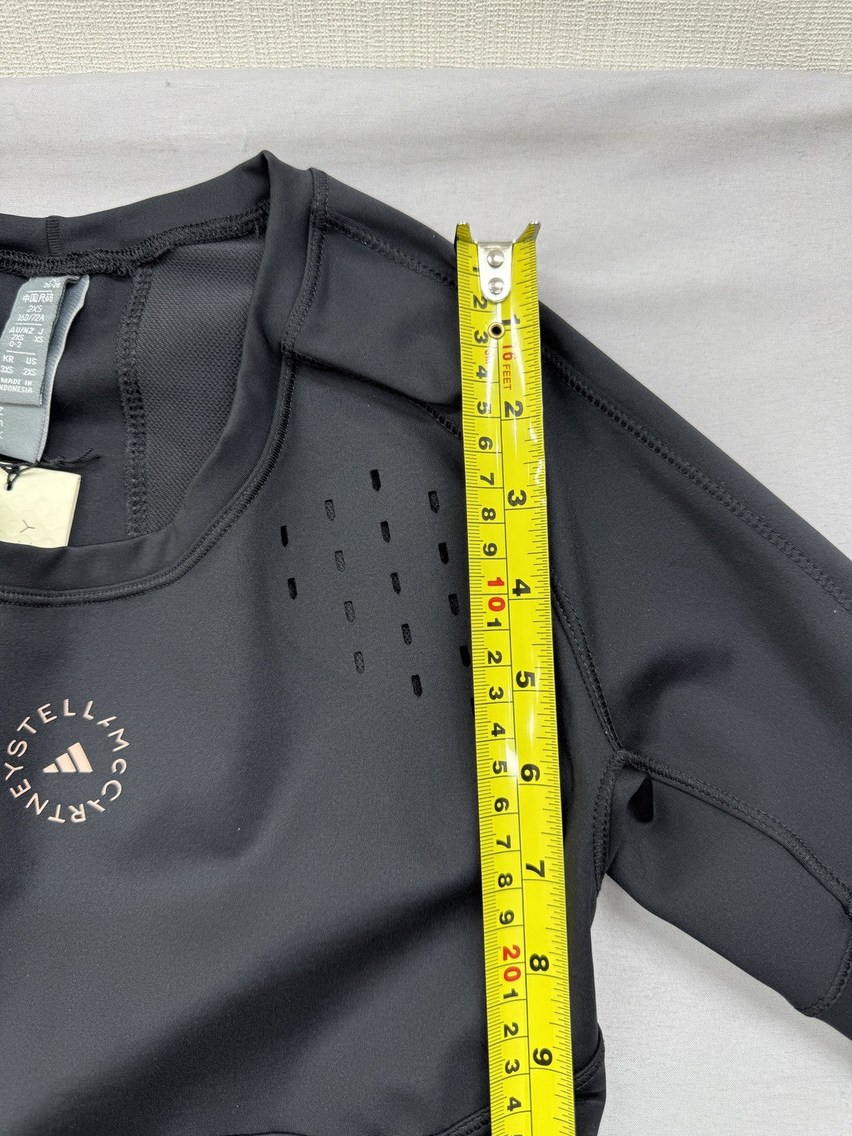 Adidas Stella McCartney TruePurpose XS Black Cropped Compression Top