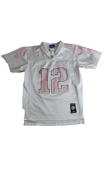Reebok NFL Jersey Men's XL White Pink Mesh Football Shirt #12
