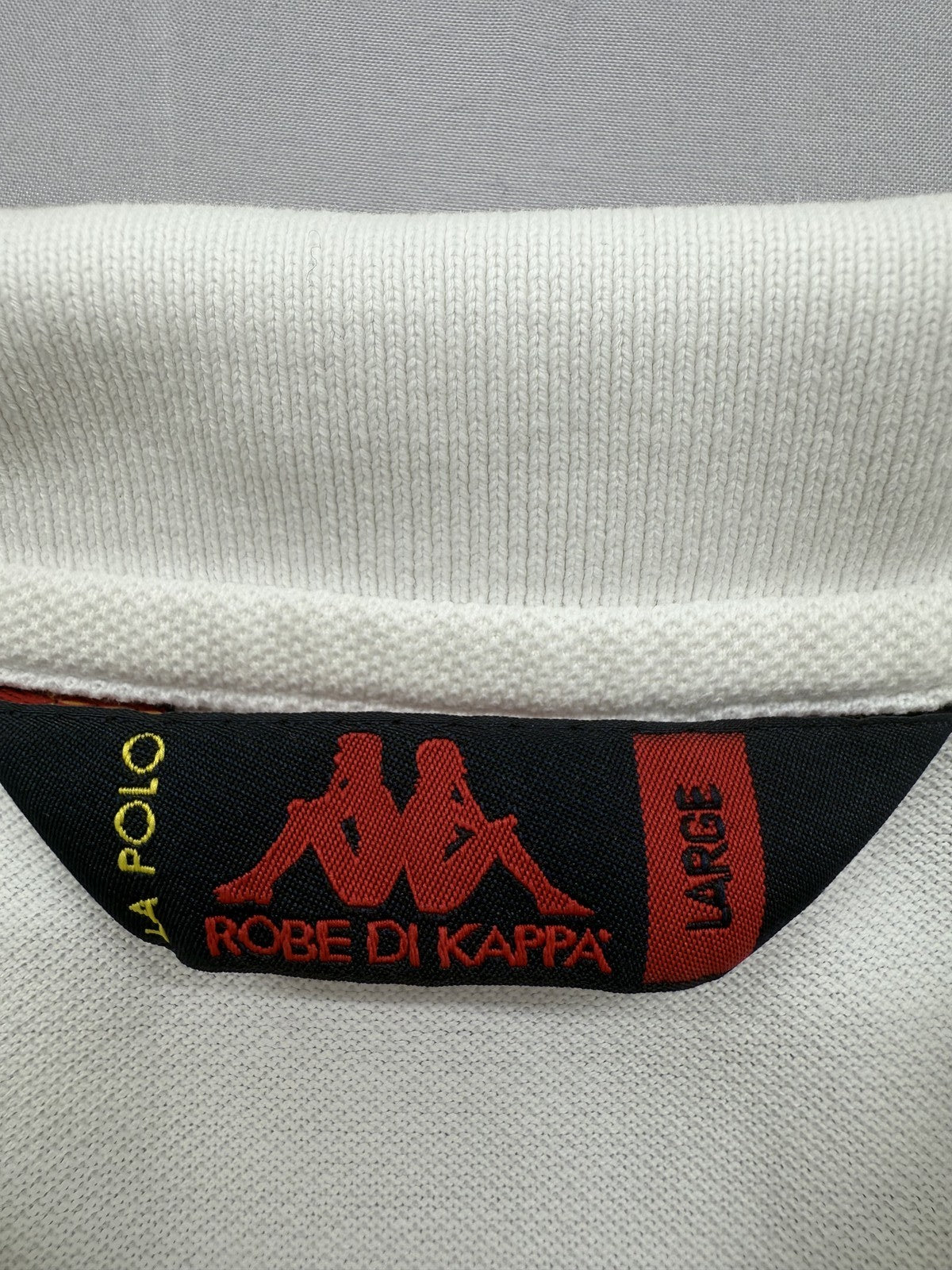 Robe Di Kappa La Polo White Cotton Large Short Sleeve Polo Shirt