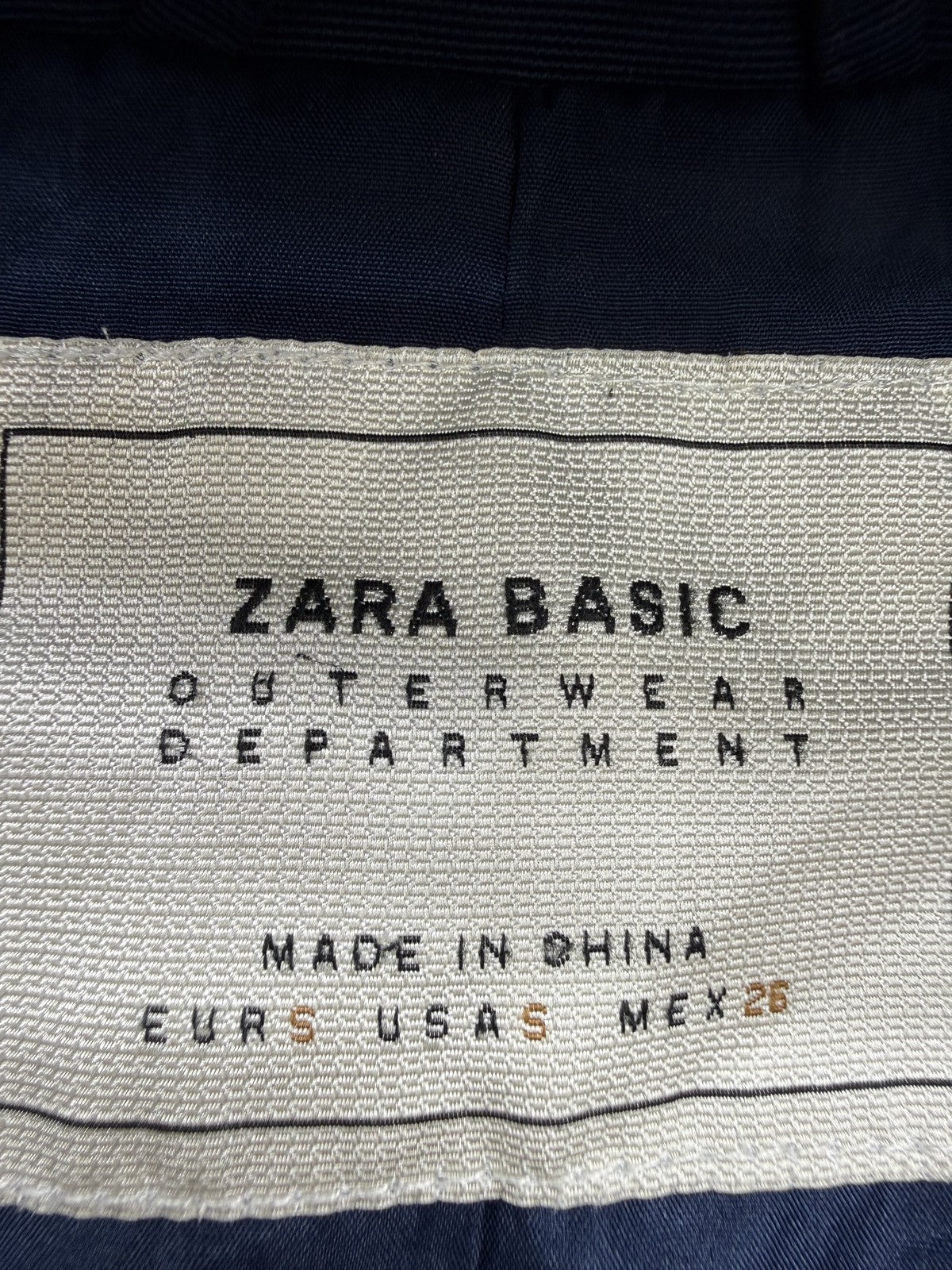 Zara Women Navy Coat size M product image 3