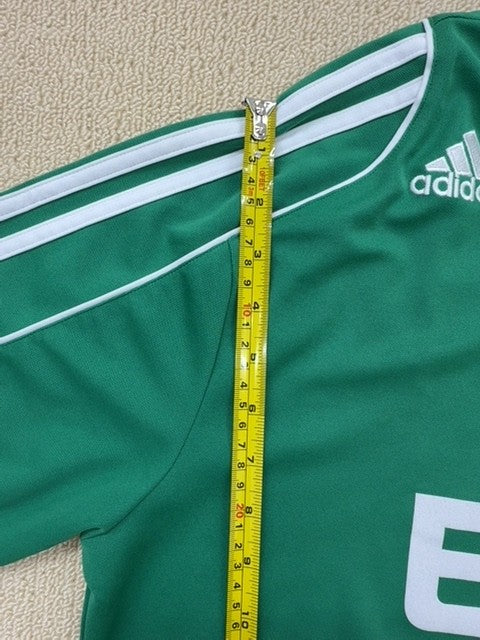 Adidas Green Stripe Short Sleeve Crewneck T-Shirt L Unisex