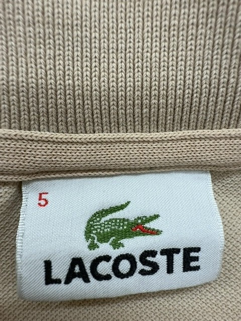 Lacoste Men Beige Polo Shirt size 5 product image 4